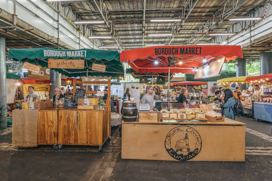 Balade dans le célèbre marché de Borough Market à Londres