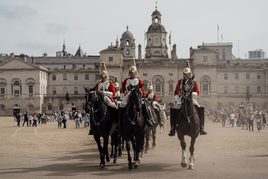 Relève de la garde à cheval à Horse Guard