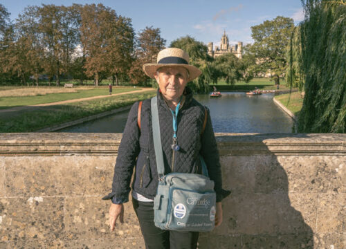 Françoise guide Blue Badge française à Cambridge