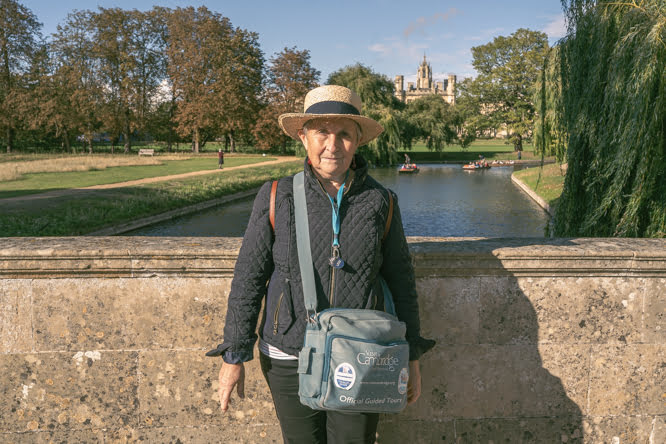Françoise guide Blue Badge française à Cambridge