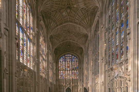 Visite avec un guide français de La Chapelle de King's College à Cambridge